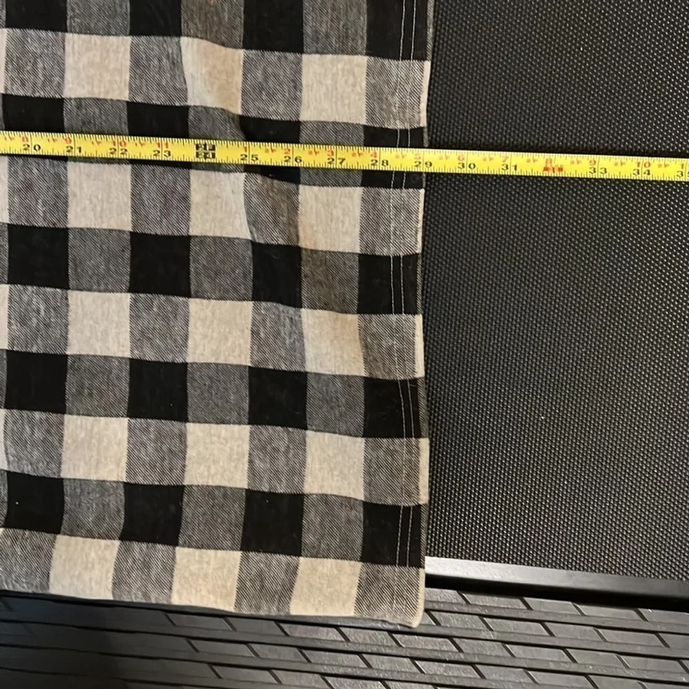 Suzanne Betro Dolman Sleeve‎ Drop Shoulder Plaid Buffalo Check Cowl Neck Sweater